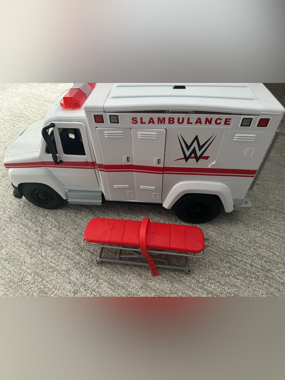 WWE White & Red Slambulance Stretcher Playset Accessory